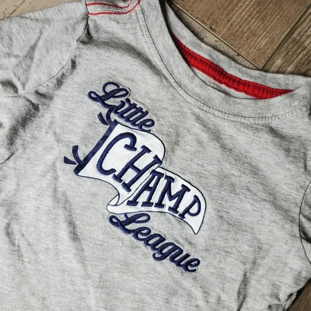 Crazy 8 Baby Boy 6-12m Blue and Gray Little Champ League Outfit NWOT